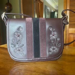 Coach Patricia with Flower Appliqué - EUC!